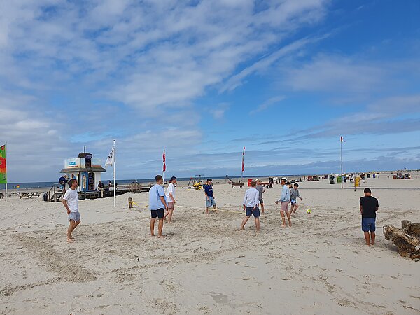 Volleyball am Strand